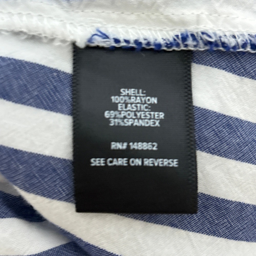 torrid Blue and White Stripe Smocked Midi Dress - Picture 8 of 10